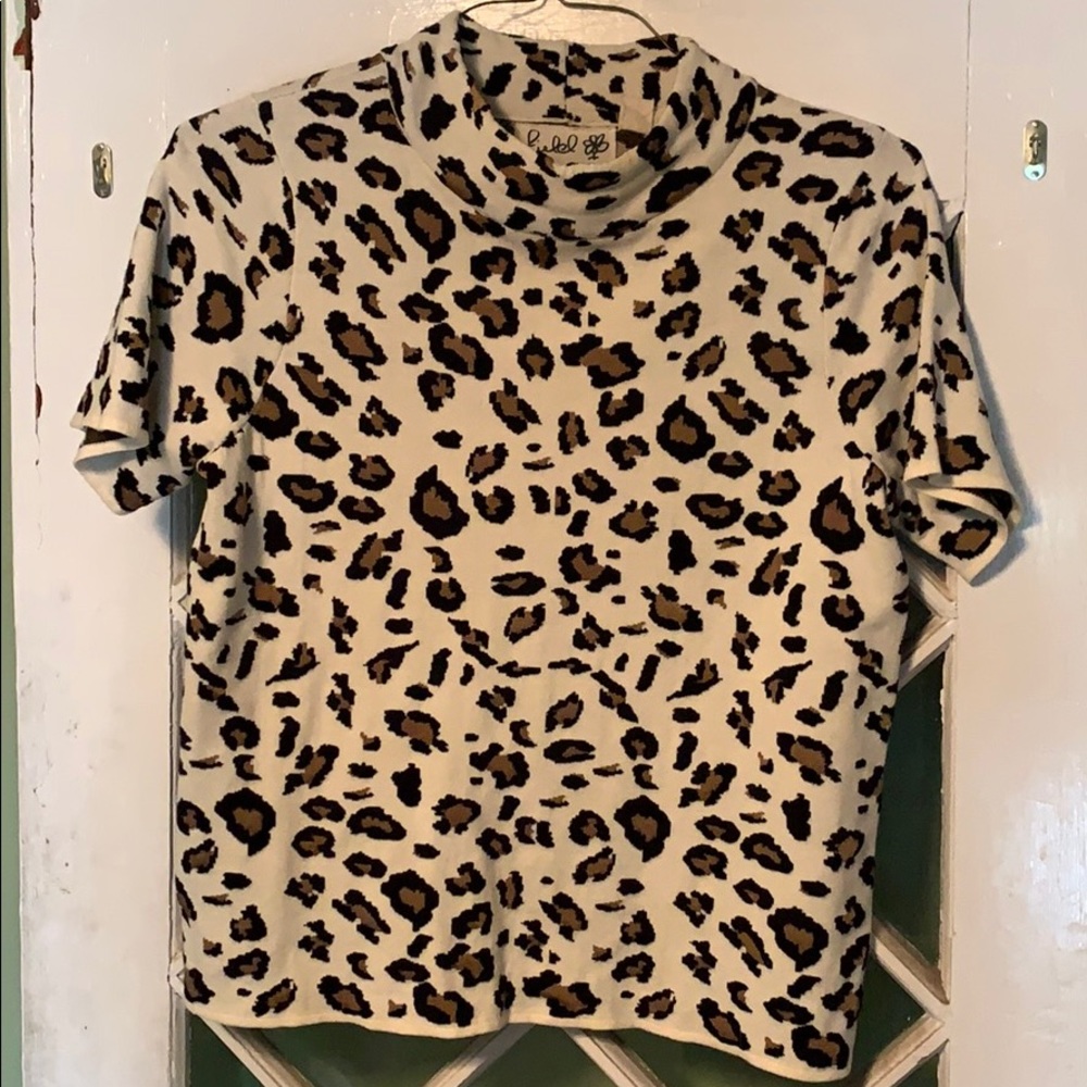 NWT leopard print Anthropologie blouse